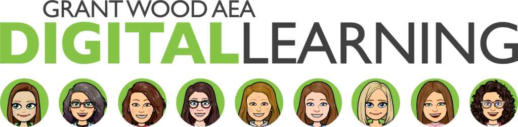 The GWAEA Digital Learning Team represented as BitMoji heads