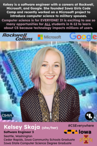 Kelsey Skaja computer science hero poster