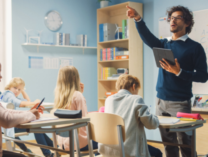 Teacher in classroom